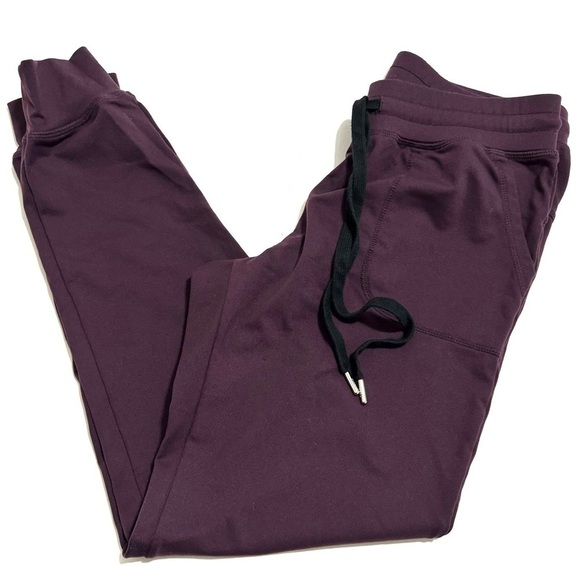 Zyia Unwind Jogger High Waist Pull-On Pants in Eggplant Size Small - Picture 10 of 10